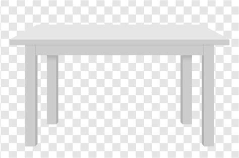 Premium PSD 1828 White Table Isolated On A Transparent Background