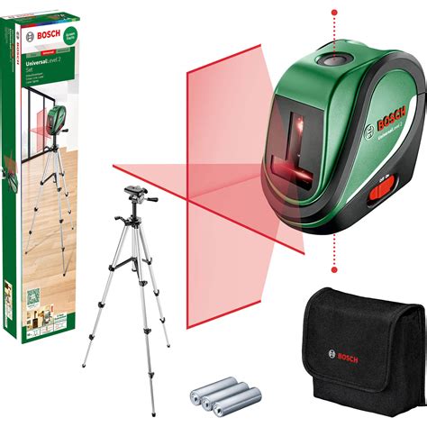 Bosch Universallevel Cross Line Laser Level Tripod Set New Laser