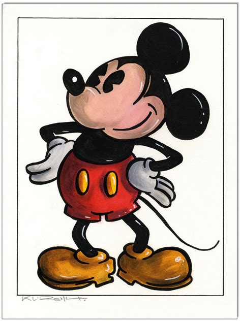 Mickey Mouse Retro Mickey Malerei Und Grafik Von Stefan Klausewitz