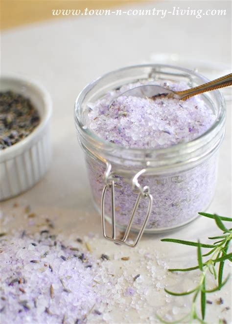 How To Make Lavender Rosemary Bath Salts Town And Country Living