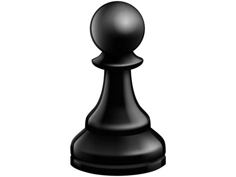 Pawn Black Chess Piece Transparent PNG Image Freepngdesign