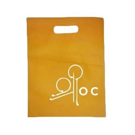 Eco Friendly Yellow Non Woven D Cut Bags Capacity 2 5 Kg At Rs 95