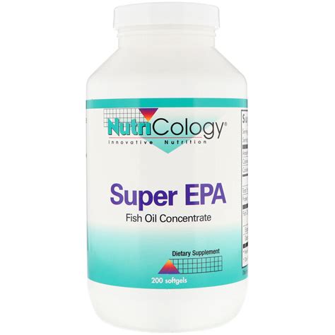 Nutricology Super Epa Fish Oil Concentrate 200 Softgels Iherb