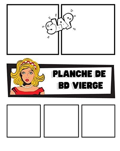 Amazon Fr Planche De Bd Vierge Crée Ta Propre Bande Dessinée