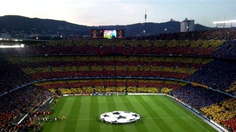 Barcelona Inter 28 04 2010 Coreografia Camp Nou Barcellona