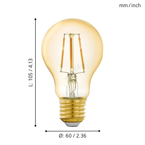 Led Stmívatelná žárovka Vintage E27 5 5w 230v 2200k Eglo 11864 Rent Cz