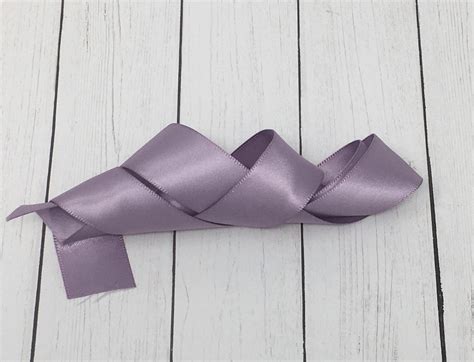 Purple Plum Fresco Satin Ribbon Double Sided High Quality Etsy