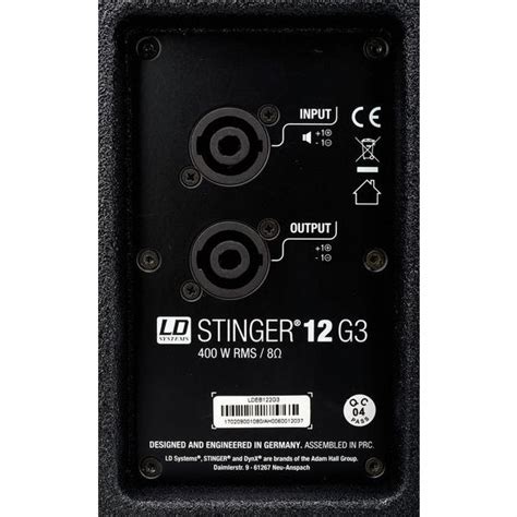 LD Systems Stinger 12 G3 Thomann United Kingdom