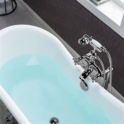 Woodbridge Heavy Duty Acrylic Double Slipper Clawfoot Bath Tub In