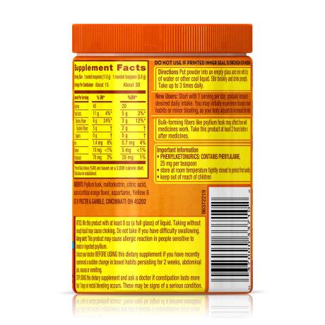 Metamucil Sugar Free Orange Smooth Fiber Powder | Metamucil®