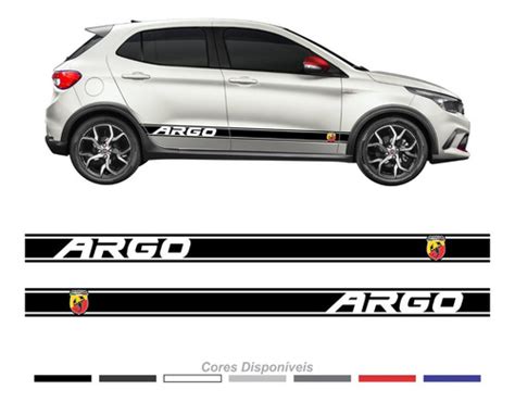 Adesivo Personalizado Faixa Lateral Fiat Argo 2019 Arg05 Ck