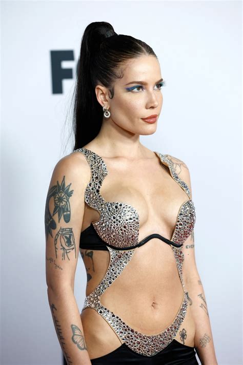 Halsey Showed Tits And Bared Thighs At IHeart Party Photos Video The Fappening