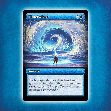 Timetwister Alternative Custom Art Non Foil Edh MTG Proxy Etsy