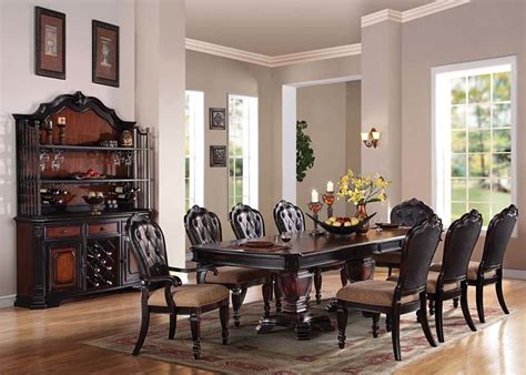 Dallas Designer Furniture Bellagio Formal Dining Room Set With Round