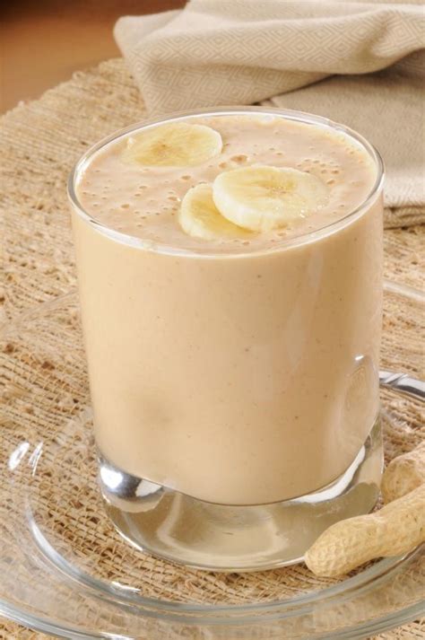 Smoothie De Plátano Y Crema De Cacahuate Receta Alimentos Comida