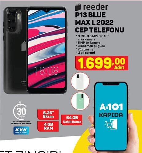 Reeder P13 Blue Max L 2022 Cep Telefonu 64 GB İndirimde Market