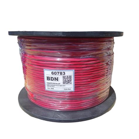 CABLE INCENDIO UL ROJO BDN 2X16 AWG C P FPLR