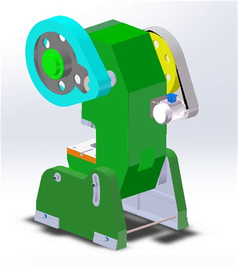 小型冲床3d模型下载 三维模型 Solidworks模型 制造云 产品模型