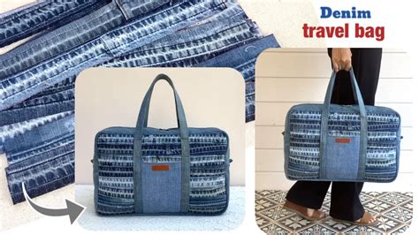 How To Sew A Denim Travel Bags Patterns Sewing Diy A Travel Bags From