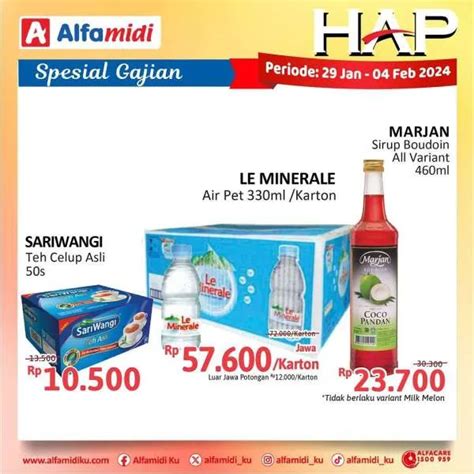 Katalog Promo Alfamidi Hemat Satu Pekan Spesial Gajian Januari