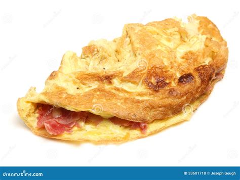 Ham & Cheese Omelette Isolated Royalty Free Stock Photos - Image: 33601718