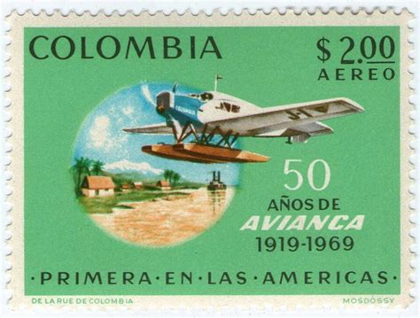 Estampilla Colombiana Sellos Postales Colombia Filatelia