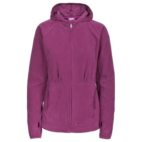 Trespass Womens Ladies Marathon Hooded Full Zip Fleece Jacket