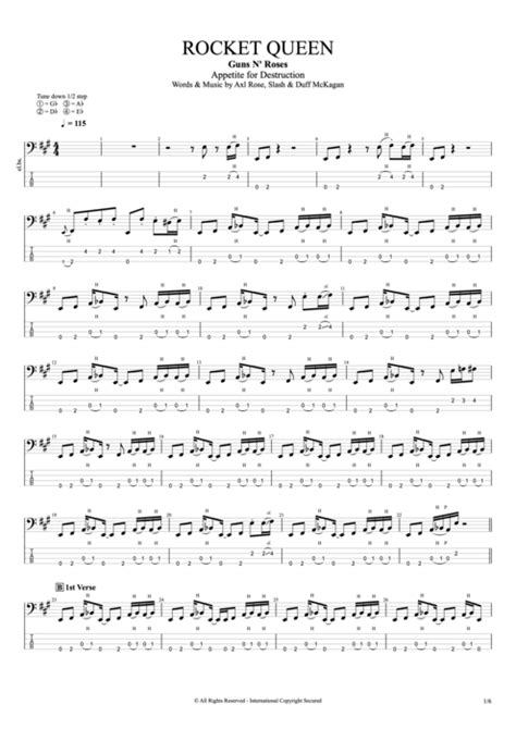 Rocket Queen Tab By Guns N Roses Guitar Pro Full Score MySongBook