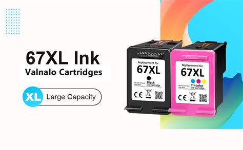 Remanufactured Ink Cartridge Replacement For Hp 67 67xl Ink Black And Color Combo