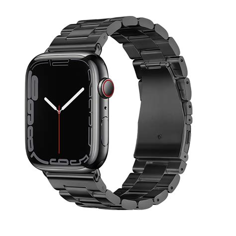 Apple Watch Stalen Band Zwart Smartwatchbanden Nl