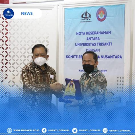 Universitas Trisakti Jalin Kerja Sama Dengan Komite Seni Budaya