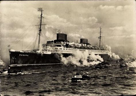 Ansichtskarte Postkarte Dampfschiff Europa Norddeutscher Lloyd