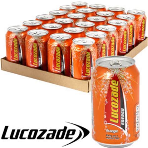 Lucozade Orange 24 X 330ml Cans Home Bargains