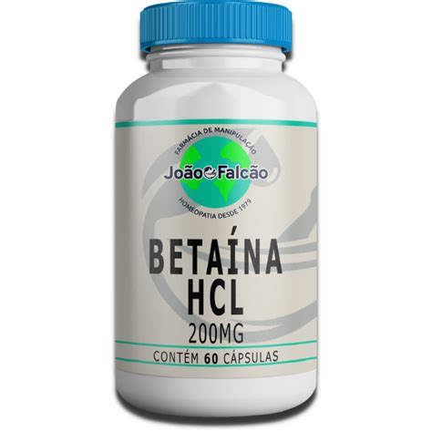 Para Que Serve A Betaína - Betaína HCL 200Mg - 60 Cápsulas