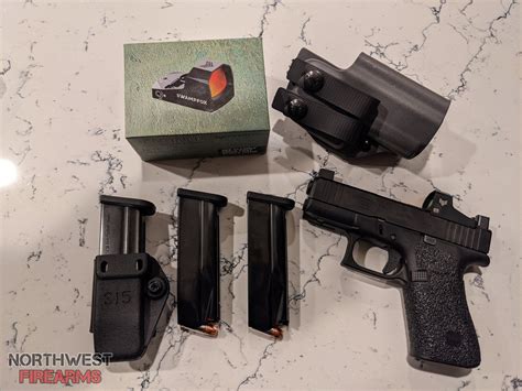 Glock 43X MOS With 3 Shield Arms Mags Steel Mag Catch Swampfox