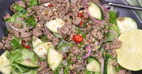 Thai Beef Larb Salad Recipe