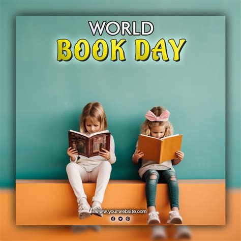 Premium Psd World Book Day Background