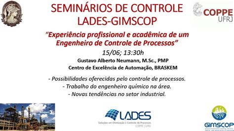 5o SEMINÁRIO DE CONTROLE LADES GIMSCOP GUSTAVO NEUMANN YouTube