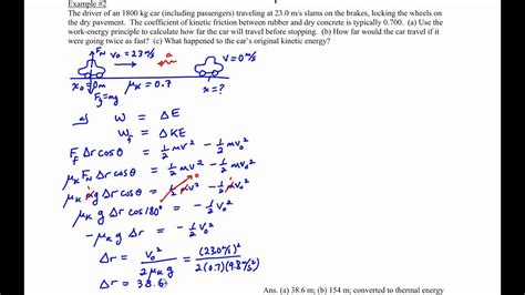 Work Energy Theorem Physics