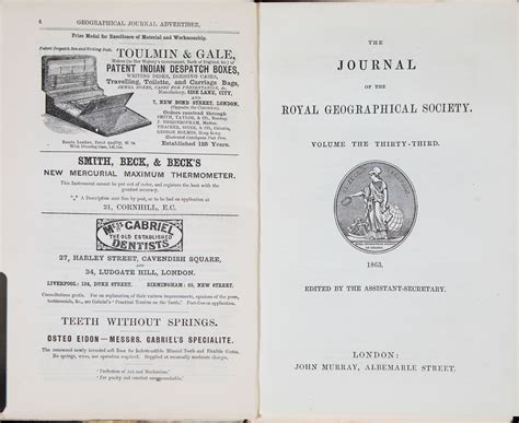 The Journal of the Royal Geographical Society of London | Royal