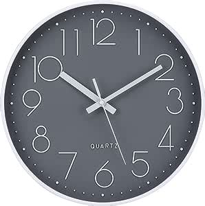 Accshine Wall Clocks Modern Non Ticking Silent Inch Quartz Decro