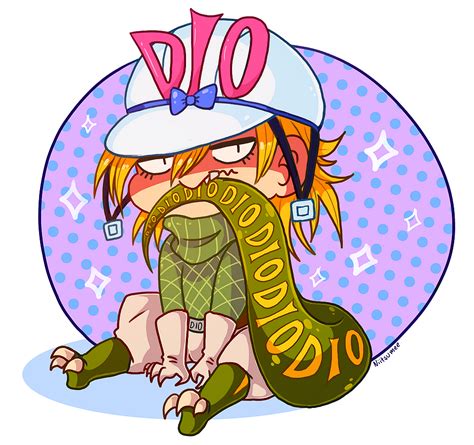 Safebooru 1boy Artist Name Biting Biting Tail Blonde Hair Bow Chibi Claws Diego Brando Full