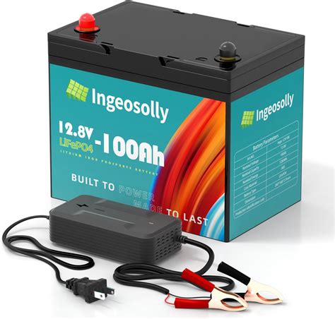 Amazon Ingeosolly 12V 100AH Lifepo4 Battery 8000 Deep Cycle