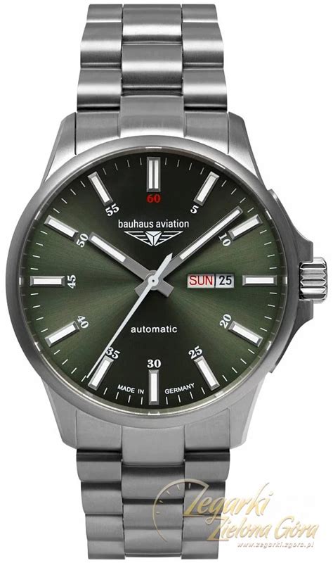 Bauhaus BA 2866M 4 Aviation Automatic Day Date Sapphire Titanium