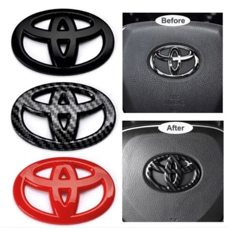 Steering Wheel Emblem Overlay Fits Toyota Blackout X TremeLED