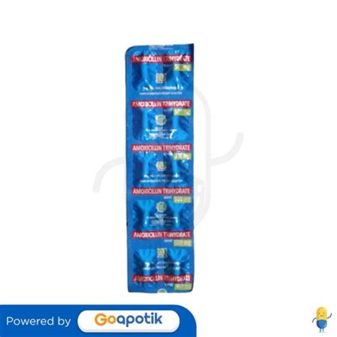 AMOXICILLIN HEXPHARM 500 MG STRIP 10 KAPLET Kegunaan Efek Samping