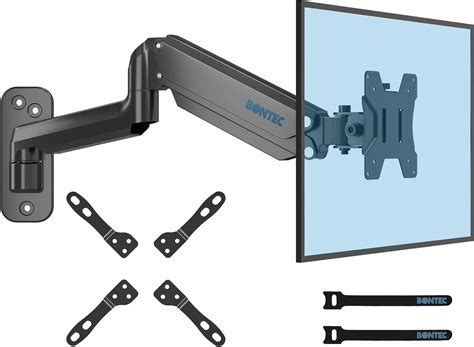 BONTEC Soporte Monitor Pared Para Monitor De 13 A 42 Pulgadas Hasta 8