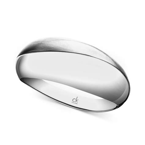 Calvin Klein Stainless Steel Bangle Bracelet In Silver No Color Lyst