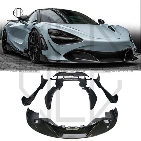 RYFT Style Dry Carbon Fiber Body Kit Front Lip Spoiler Side Skirts