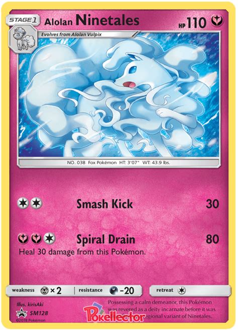 Alolan Ninetales Pokemon Card